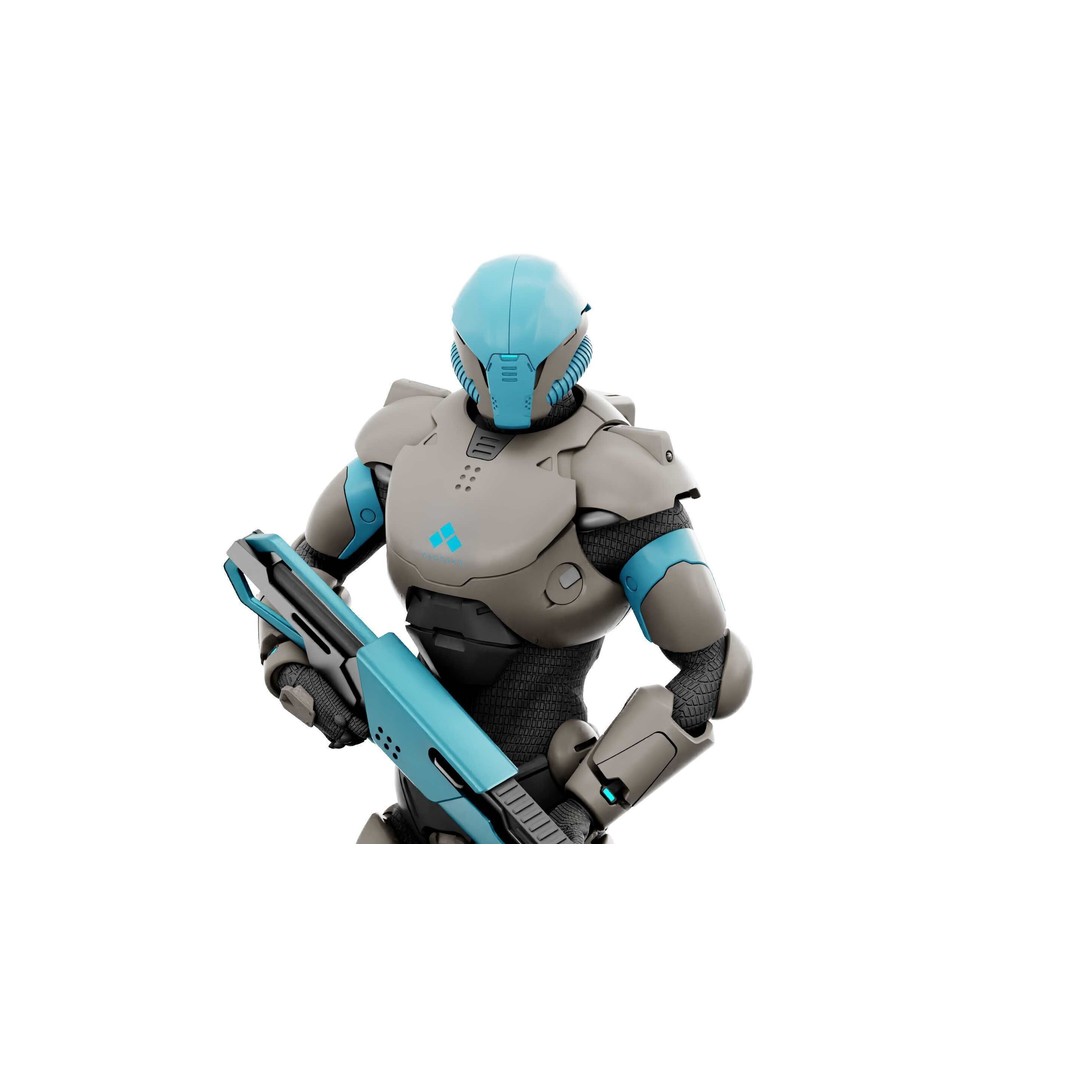 CYBORG SOL-90 3D Model – Rigged Sci-Fi Character for Unity & Unreal - View 25