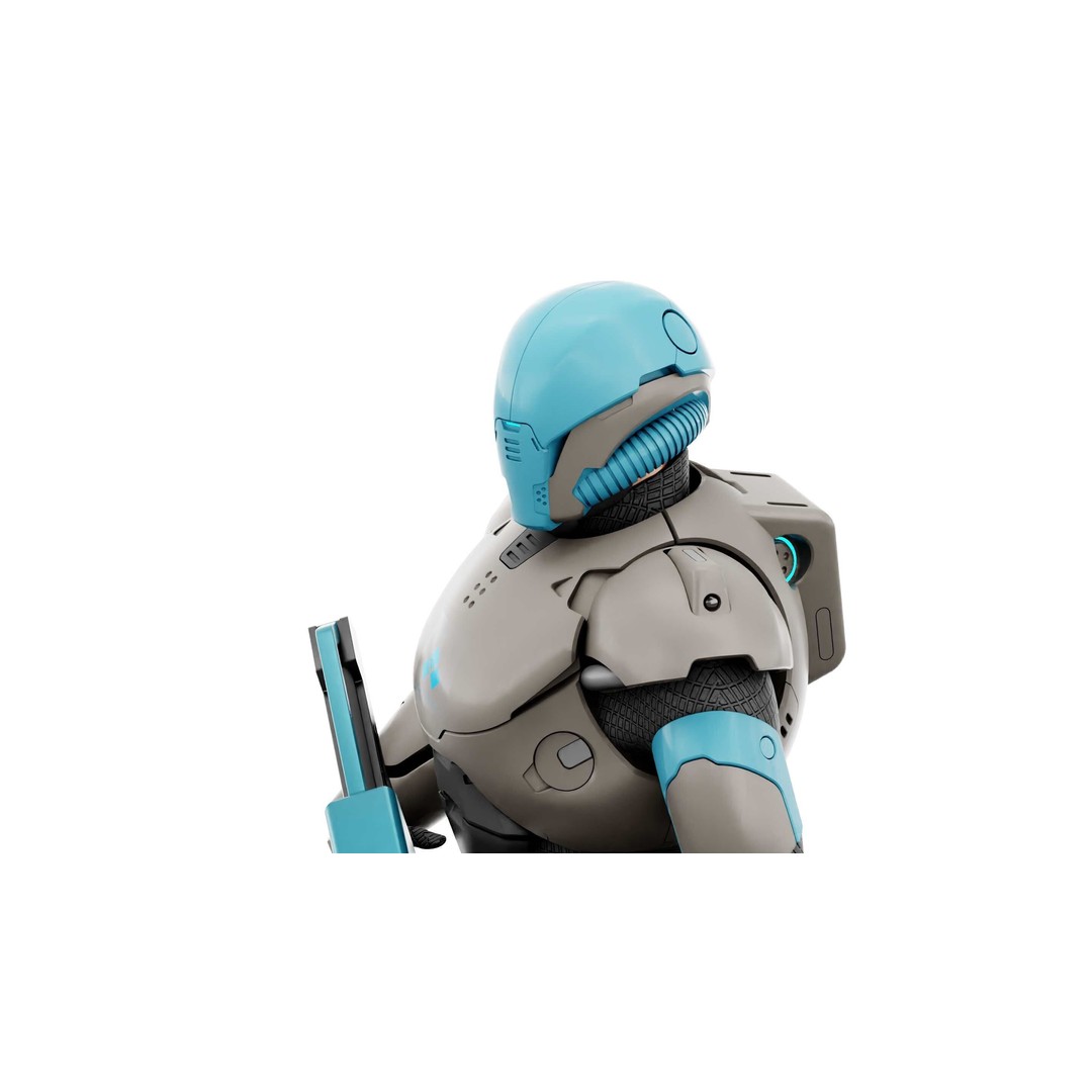 CYBORG SOL-90 3D Model – Rigged Sci-Fi Character for Unity & Unreal - View 26