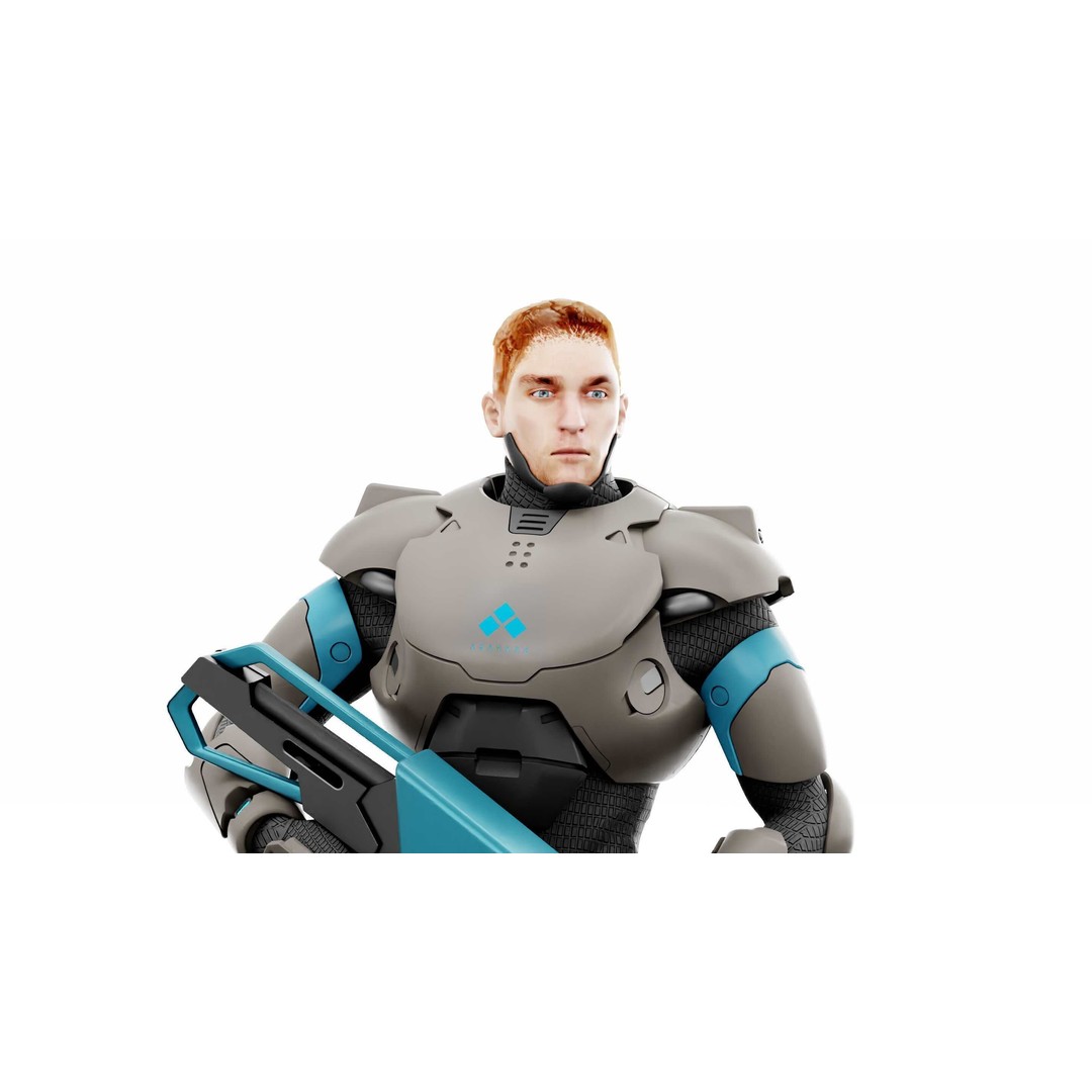 CYBORG SOL-90 3D Model – Rigged Sci-Fi Character for Unity & Unreal - View 28