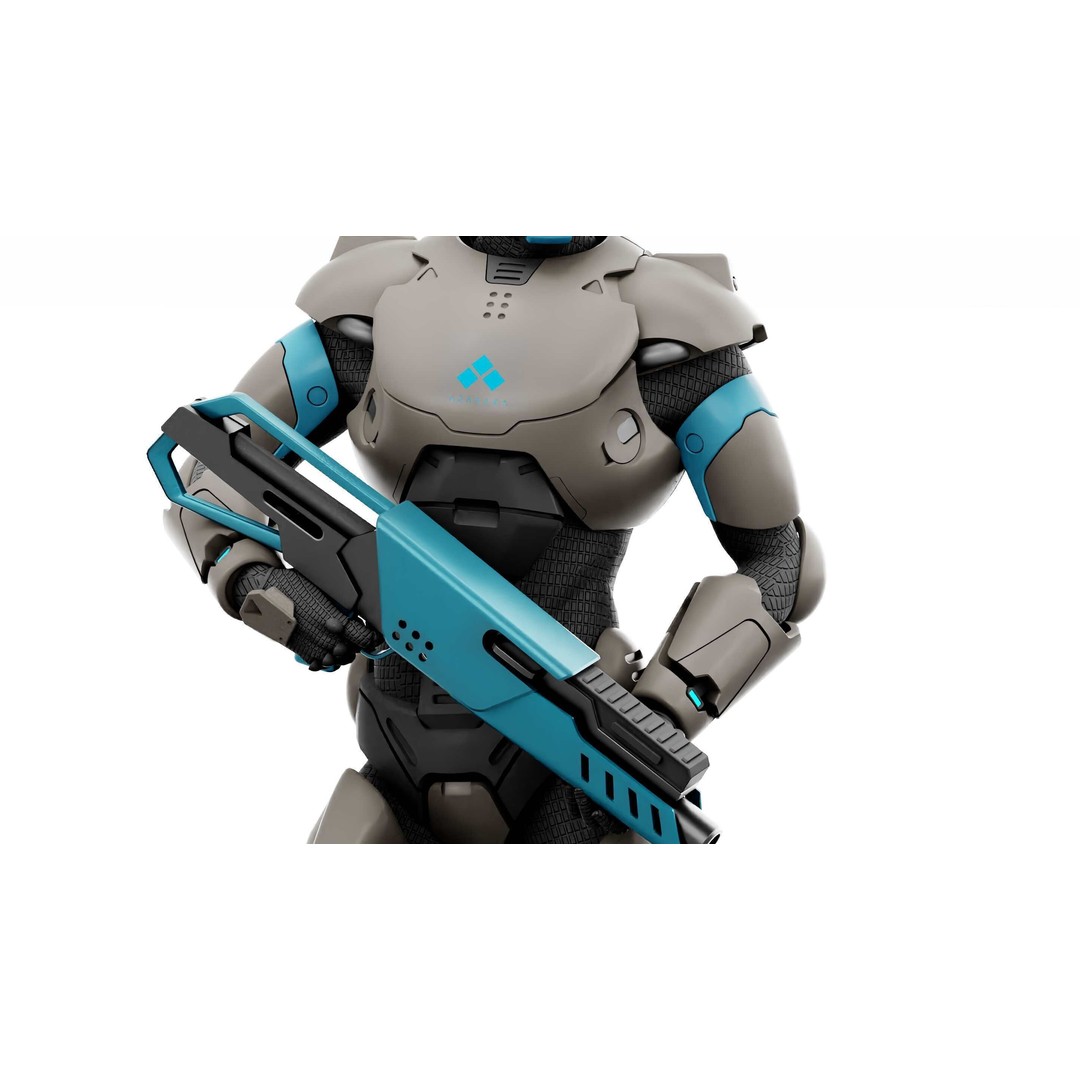 CYBORG SOL-90 3D Model – Rigged Sci-Fi Character for Unity & Unreal - View 29