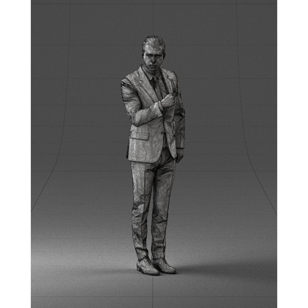 Business Man 3D Model – High Detail Corporate Character, FBX