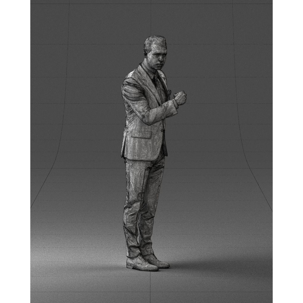 Business Man 3D Model – High Detail Corporate Character, FBX - View 10
