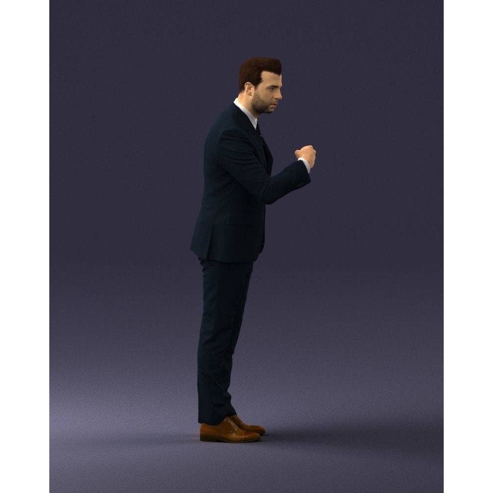Business Man 3D Model – High Detail Corporate Character, FBX - View 11
