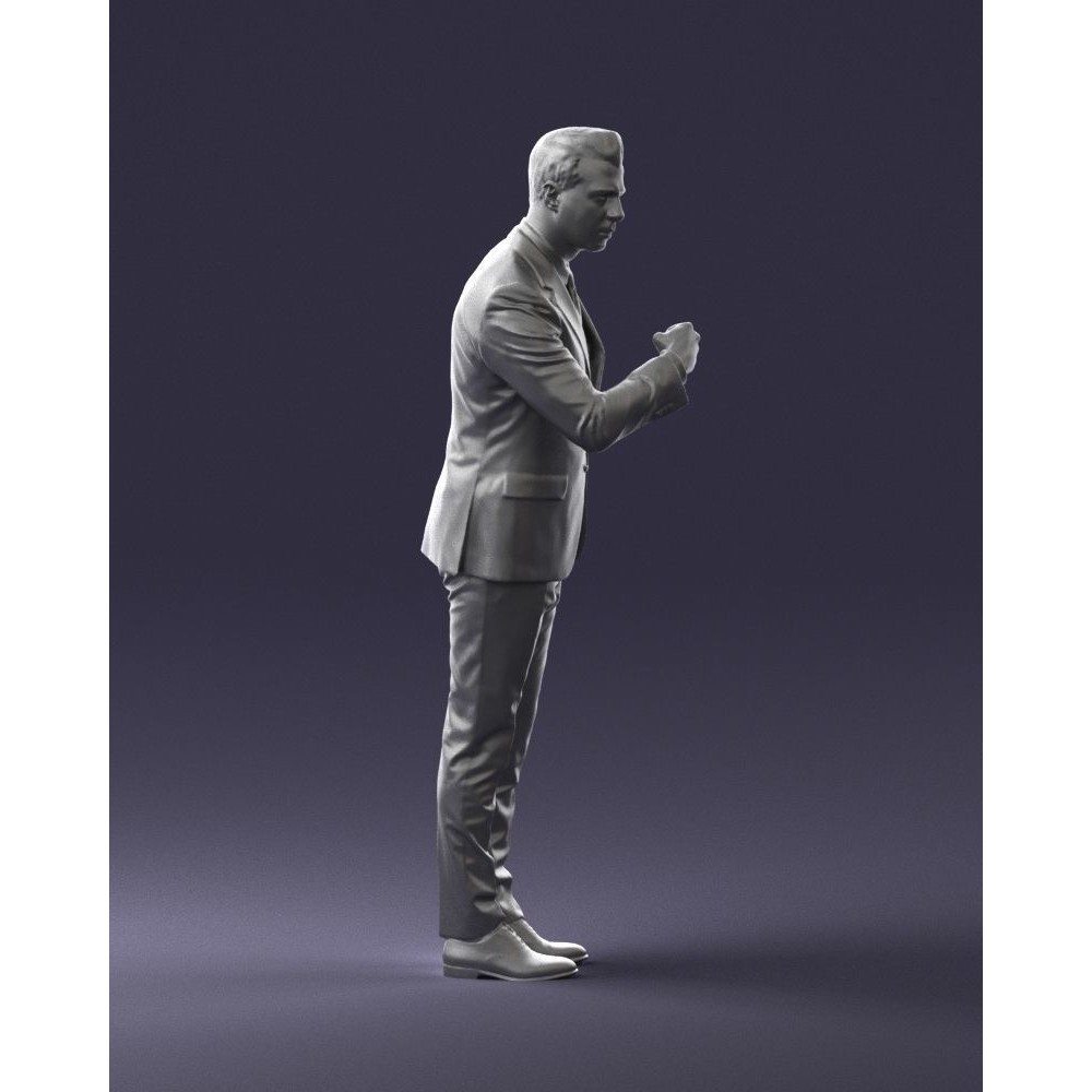 Business Man 3D Model – High Detail Corporate Character, FBX - View 12