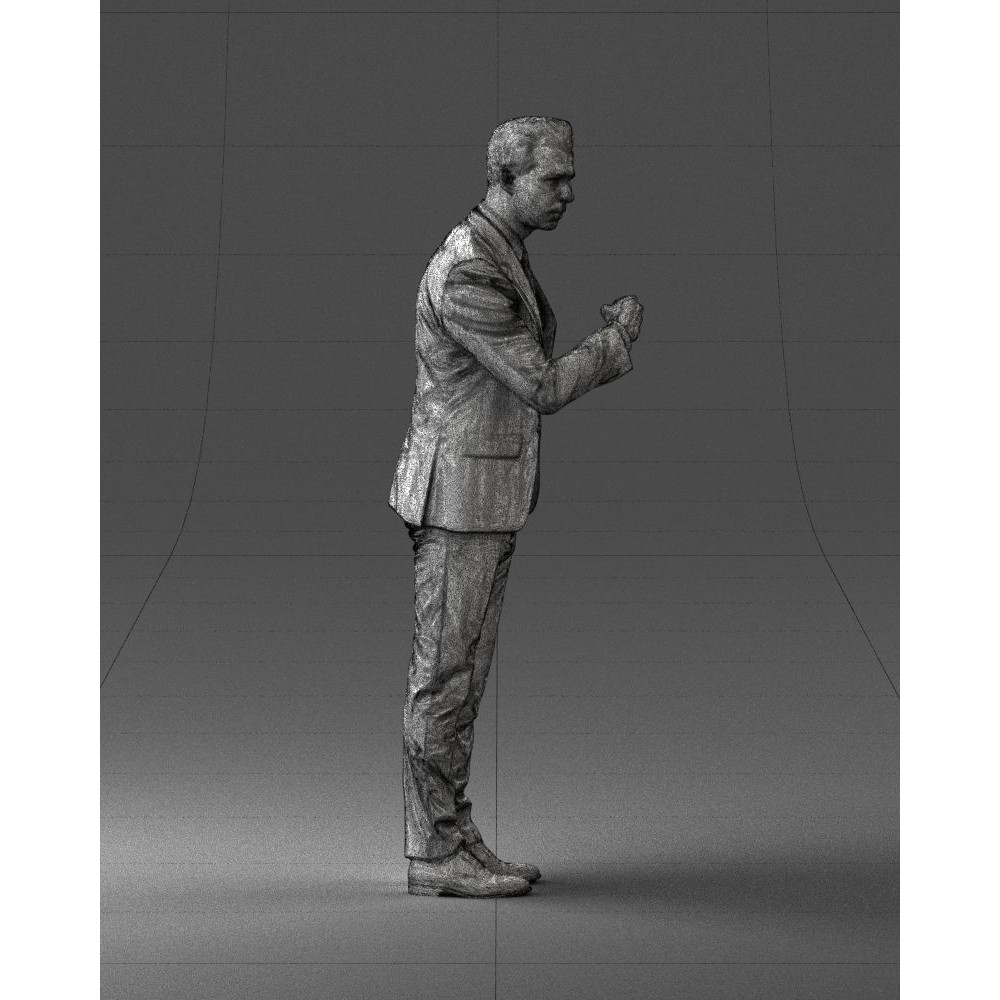 Business Man 3D Model – High Detail Corporate Character, FBX - View 13