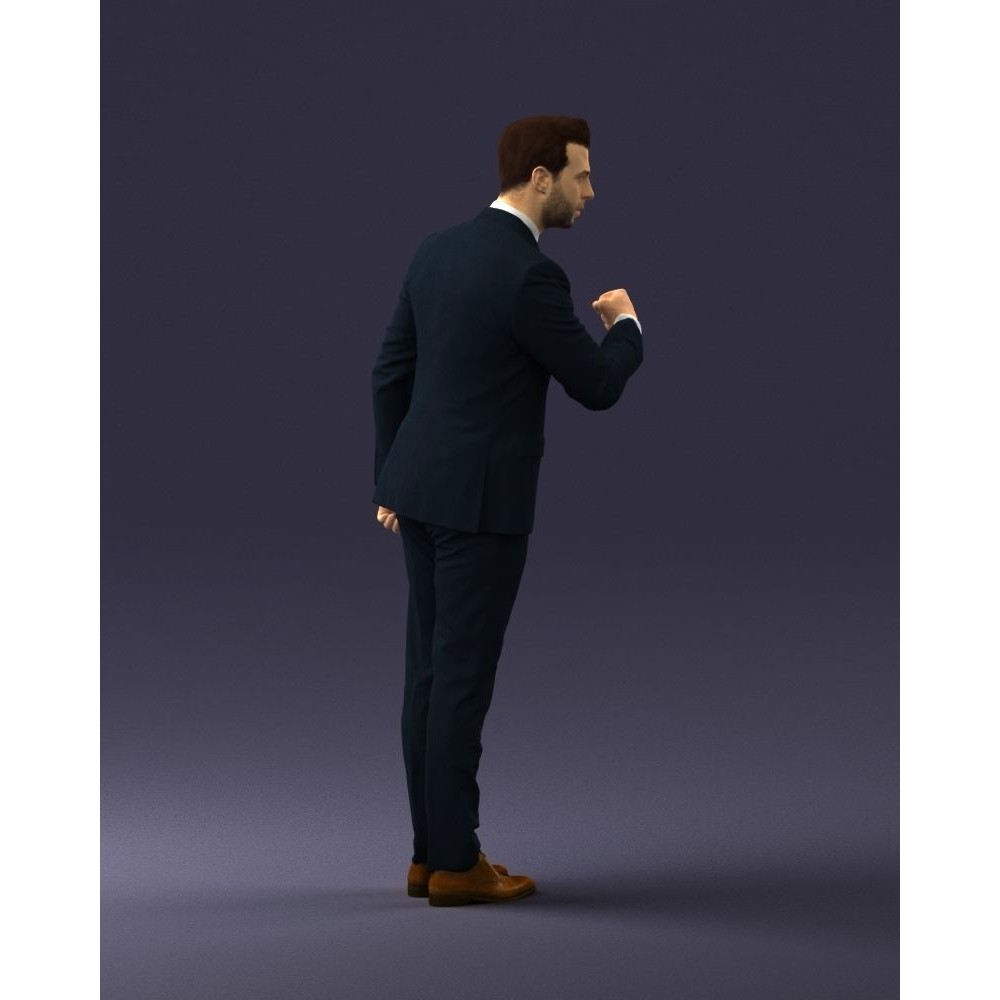 Business Man 3D Model – High Detail Corporate Character, FBX - View 14