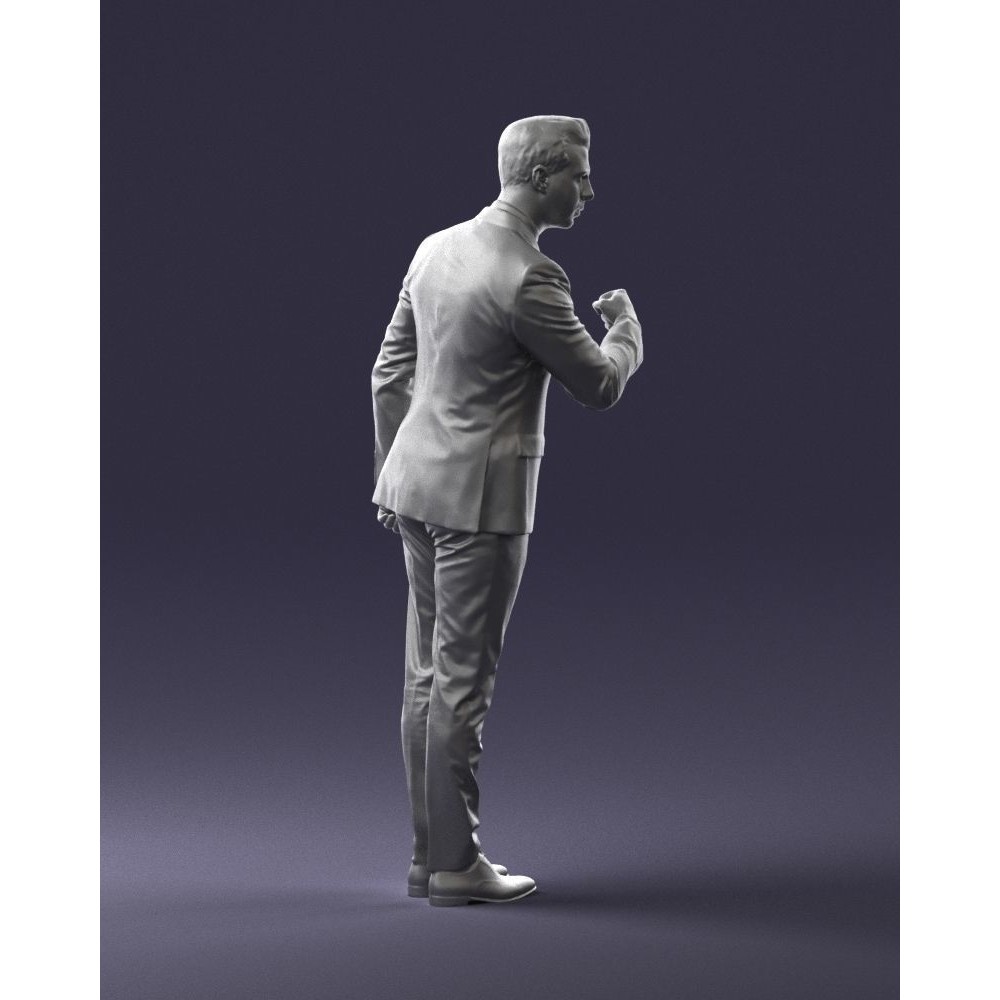 Business Man 3D Model – High Detail Corporate Character, FBX - View 15