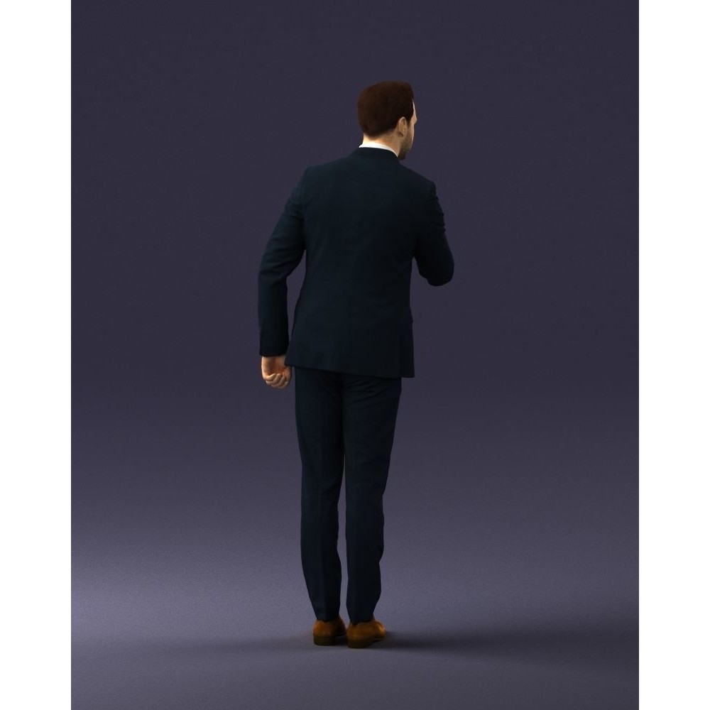 Business Man 3D Model – High Detail Corporate Character, FBX - View 17