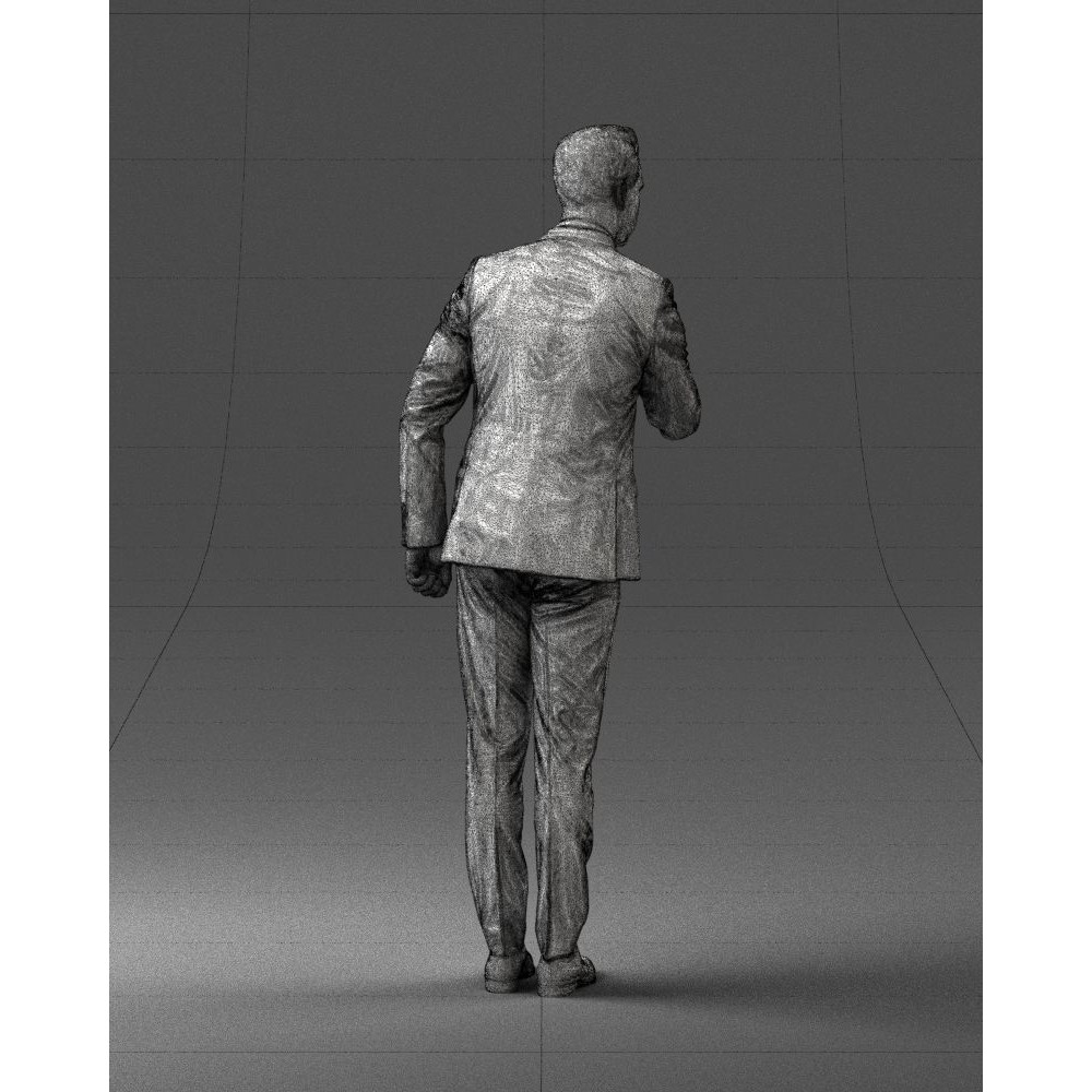 Business Man 3D Model – High Detail Corporate Character, FBX - View 19