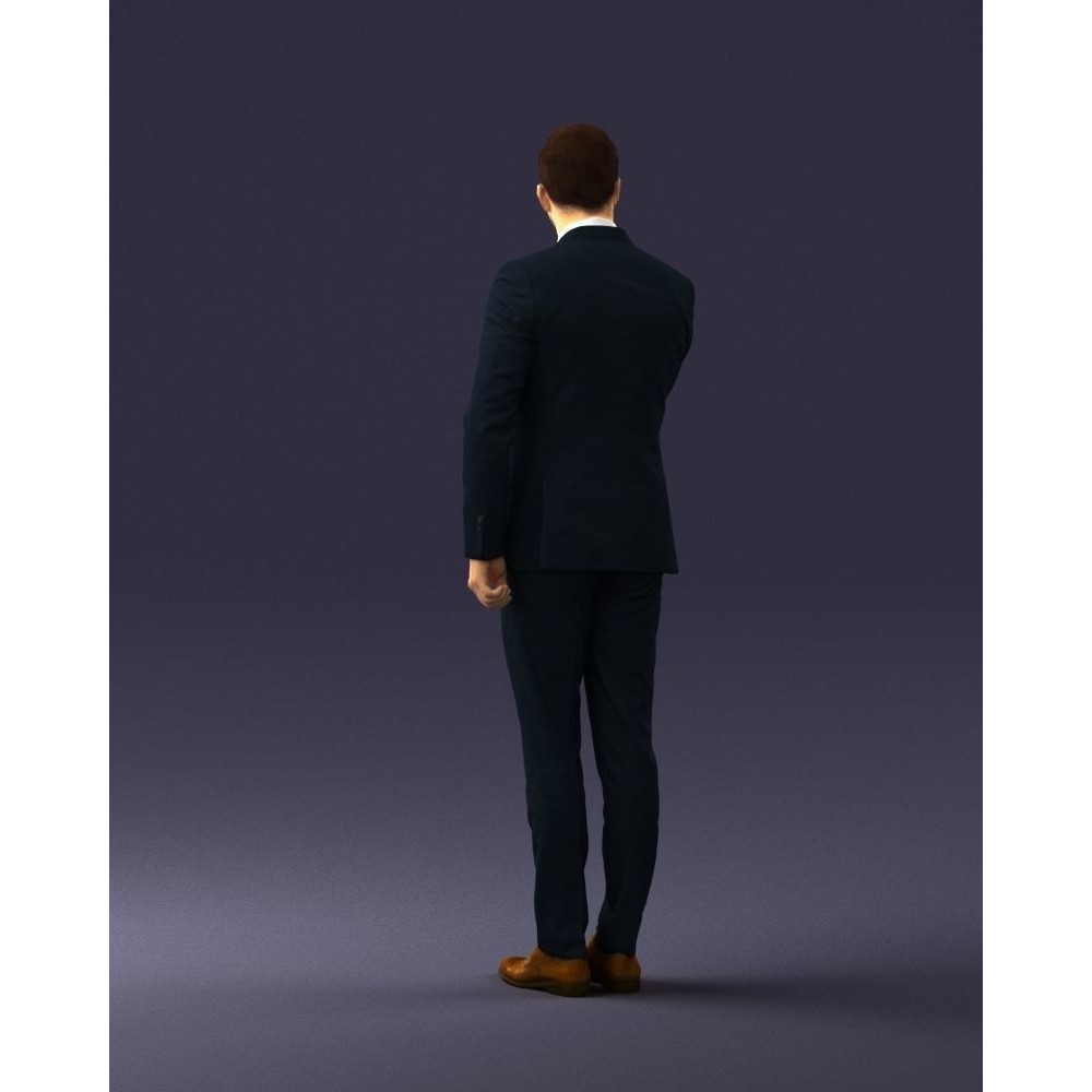 Business Man 3D Model – High Detail Corporate Character, FBX - View 20