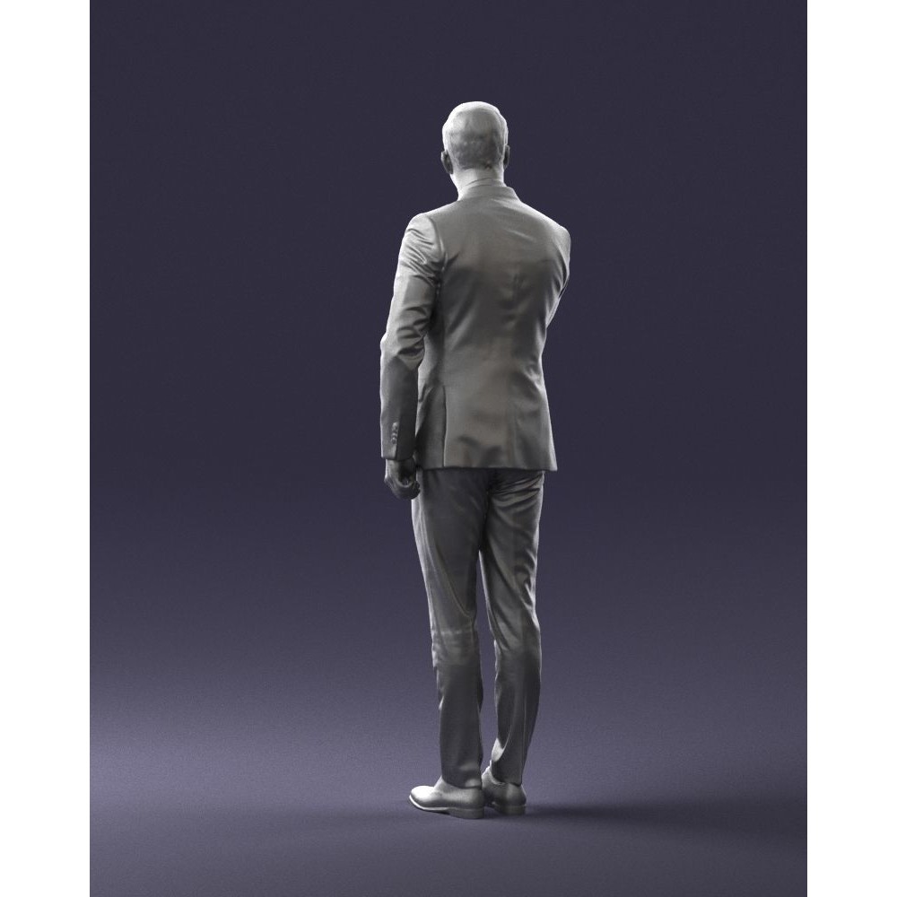 Business Man 3D Model – High Detail Corporate Character, FBX - View 21