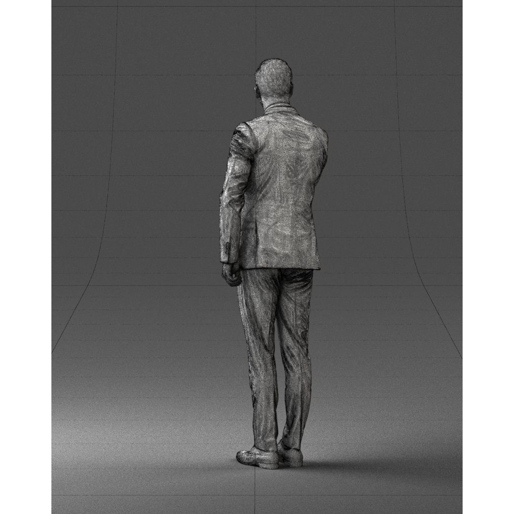 Business Man 3D Model – High Detail Corporate Character, FBX - View 22