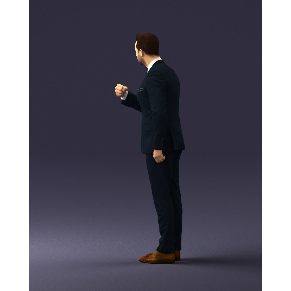 Business Man 3D Model – High Detail Corporate Character, FBX - View 23