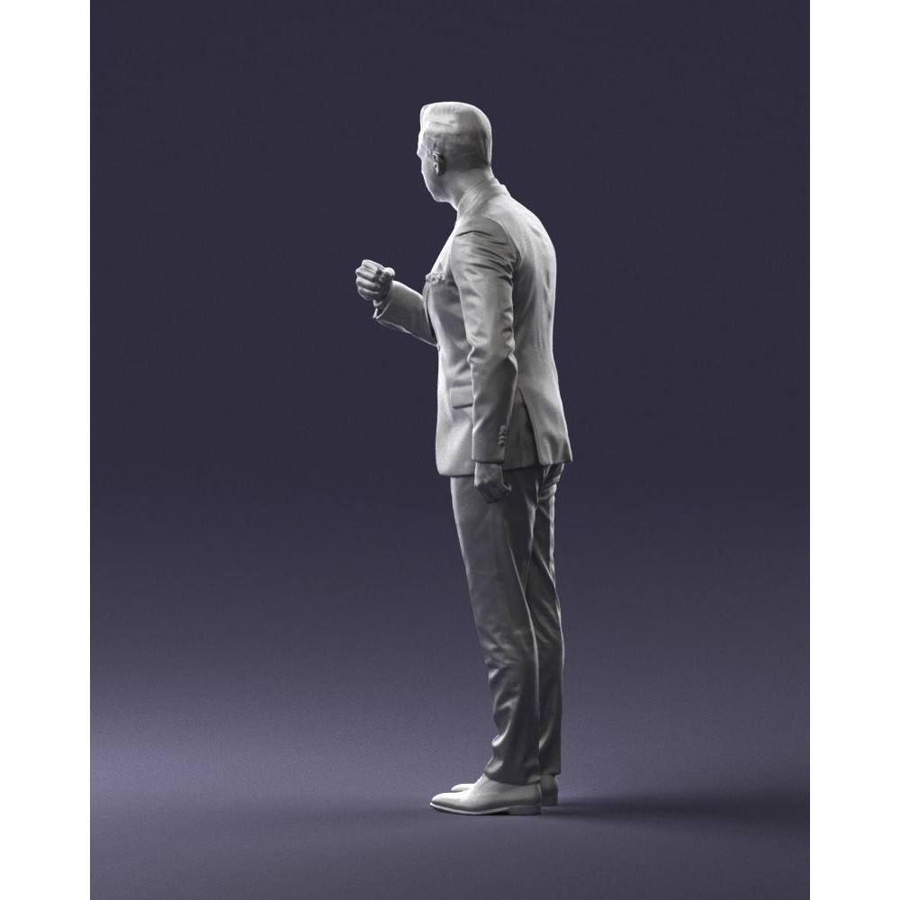 Business Man 3D Model – High Detail Corporate Character, FBX - View 24