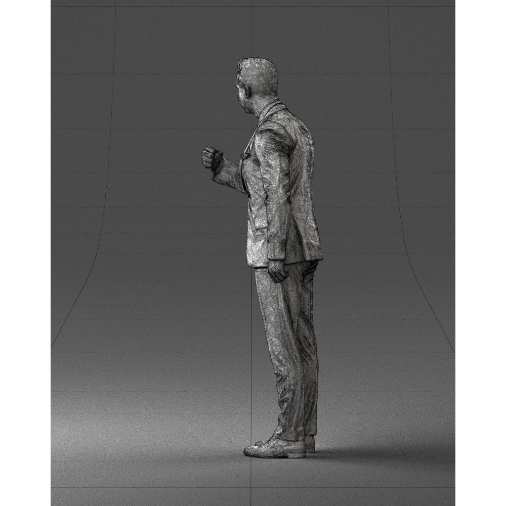 Business Man 3D Model – High Detail Corporate Character, FBX - View 25