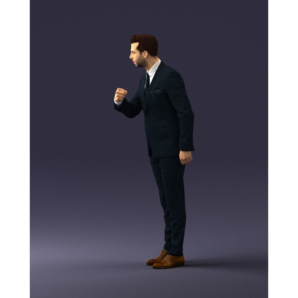Business Man 3D Model – High Detail Corporate Character, FBX - View 26