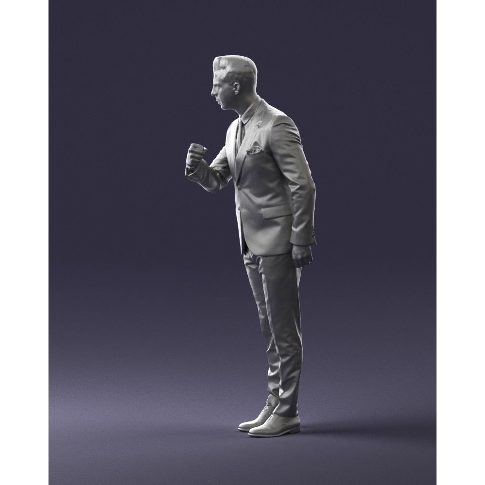 Business Man 3D Model – High Detail Corporate Character, FBX - View 27