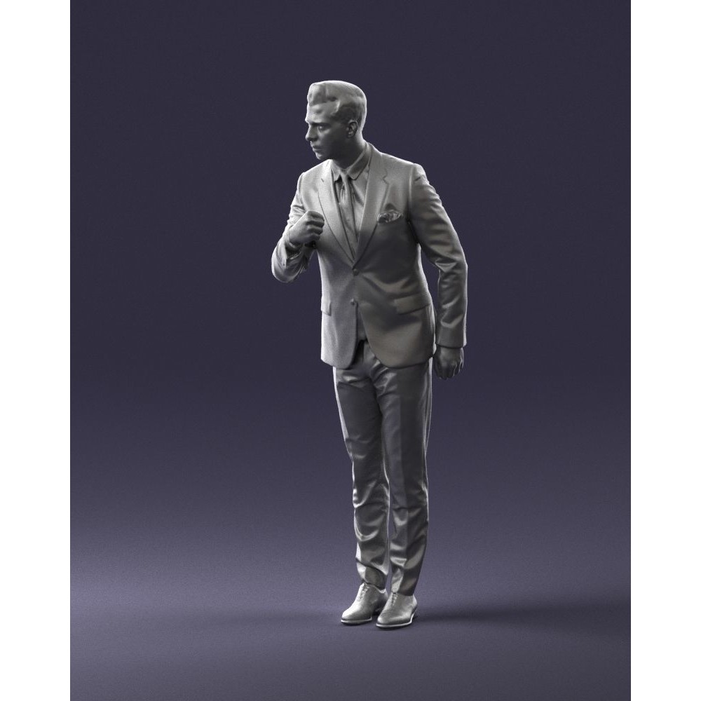 Business Man 3D Model – High Detail Corporate Character, FBX - View 30