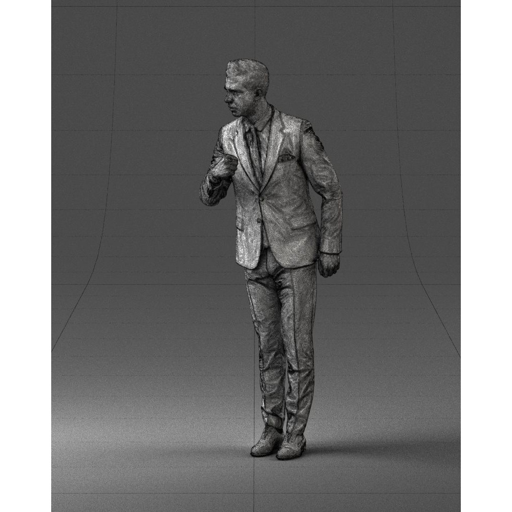 Business Man 3D Model – High Detail Corporate Character, FBX - View 31