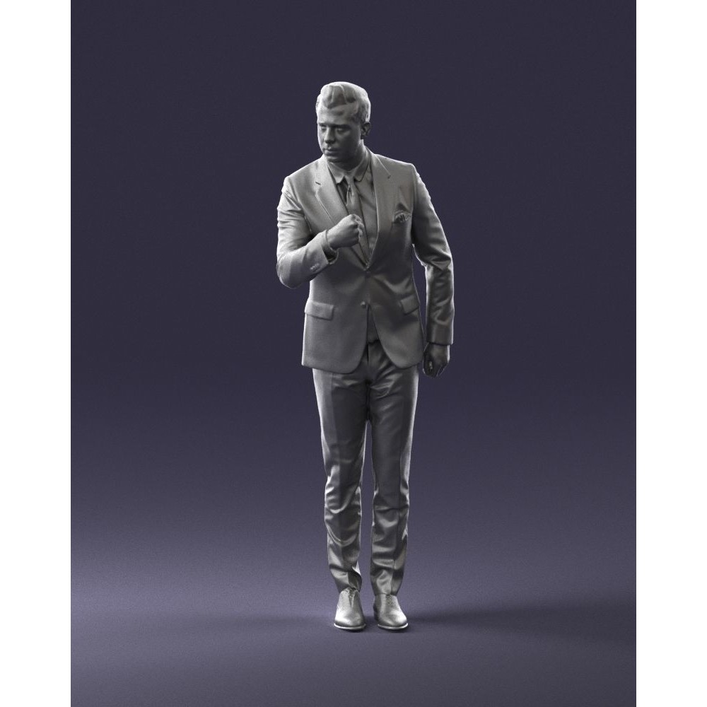 Business Man 3D Model – High Detail Corporate Character, FBX - View 33