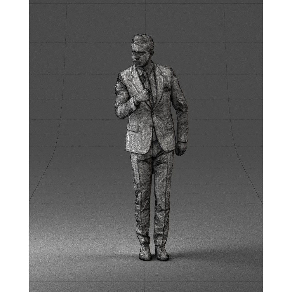Business Man 3D Model – High Detail Corporate Character, FBX - View 34