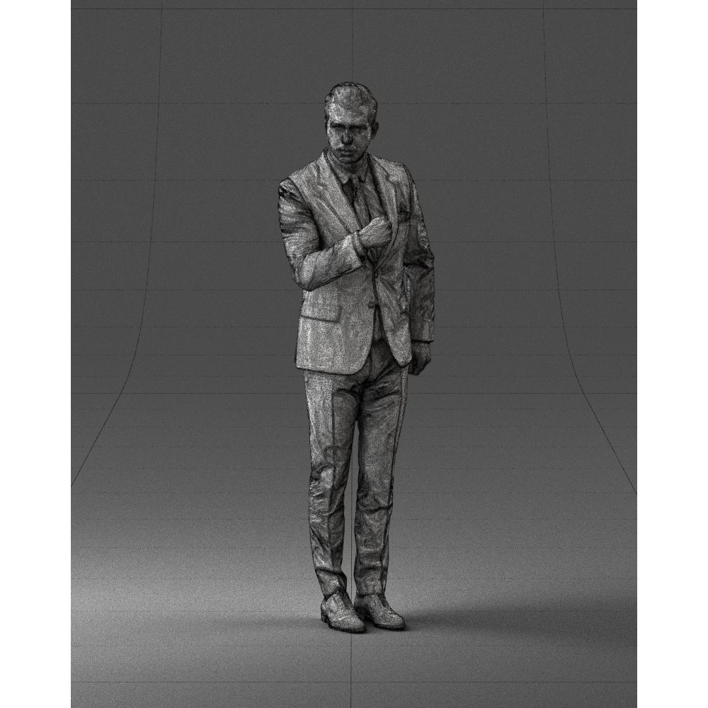 Business Man 3D Model – High Detail Corporate Character, FBX - View 37