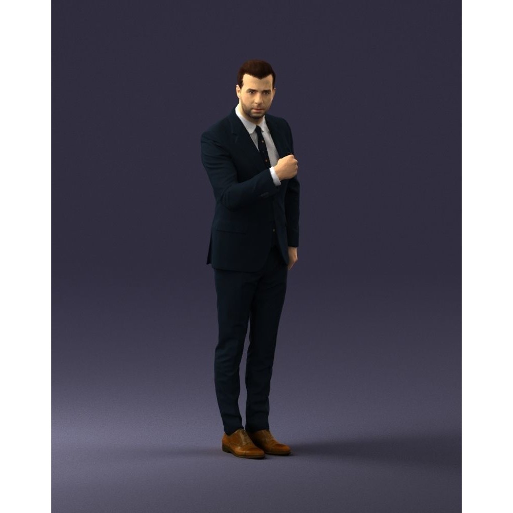 Business Man 3D Model – High Detail Corporate Character, FBX - View 5