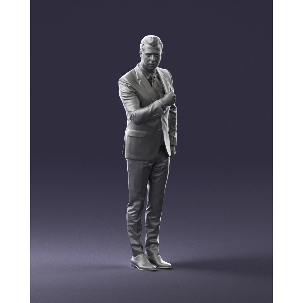 Business Man 3D Model – High Detail Corporate Character, FBX - View 6