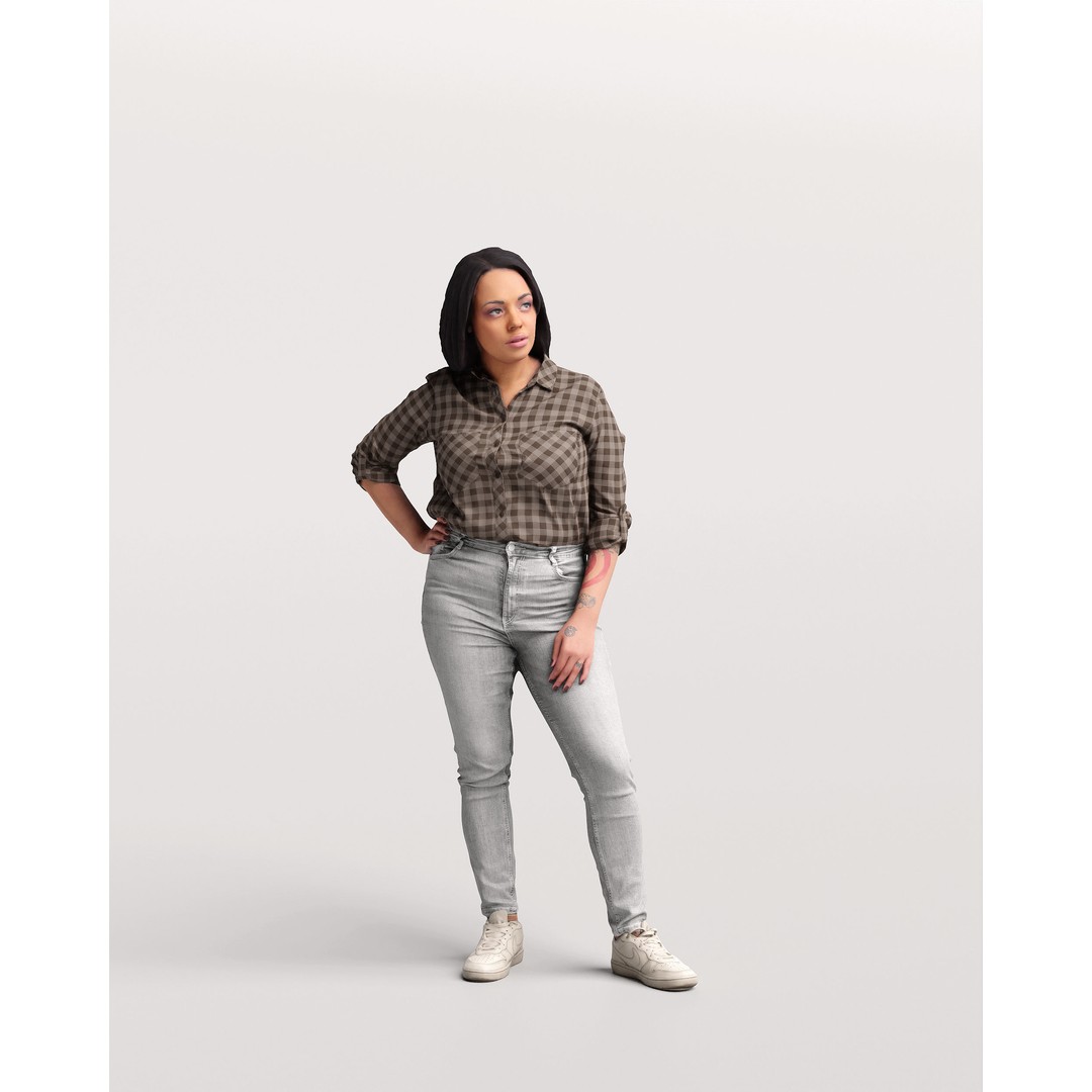 Garden Leisure 3D Model – Realistic Posed Character Collection, FBX/OBJ - View 5