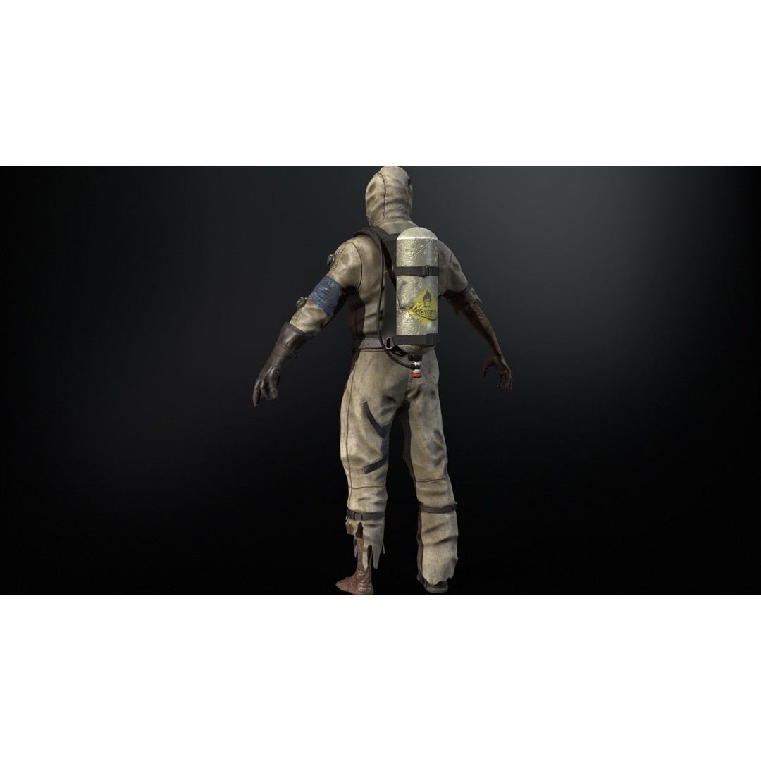 UrbanZombie4 3D Model – Low Poly Character with Rigging and Animations - View 13