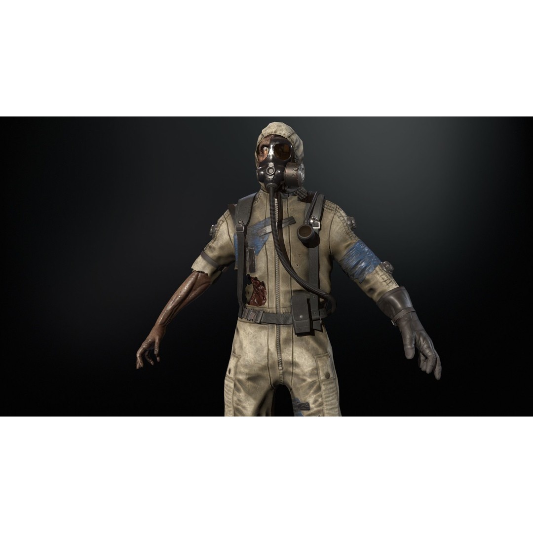 UrbanZombie4 3D Model – Low Poly Character with Rigging and Animations - View 17