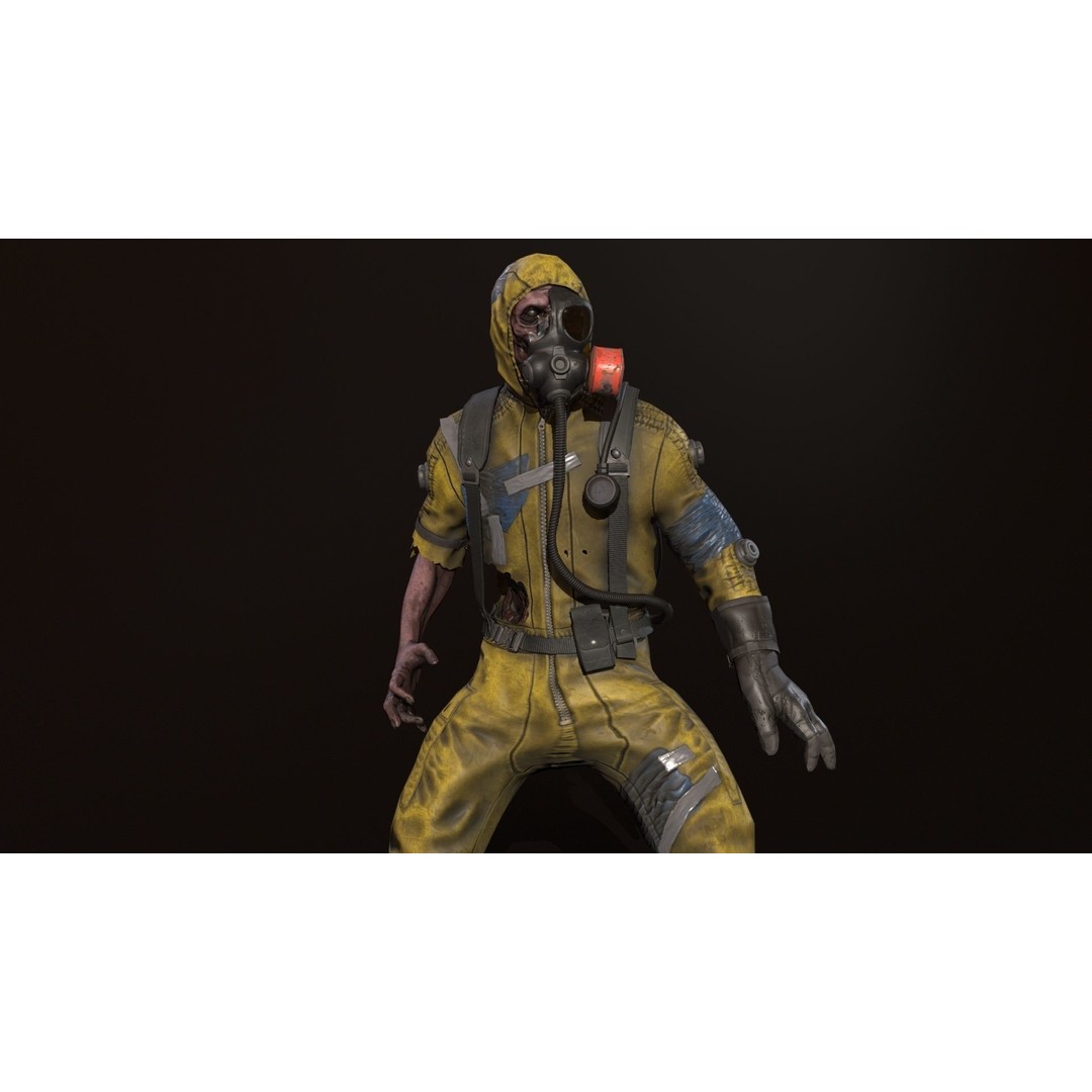 UrbanZombie4 3D Model – Low Poly Character with Rigging and Animations - View 18