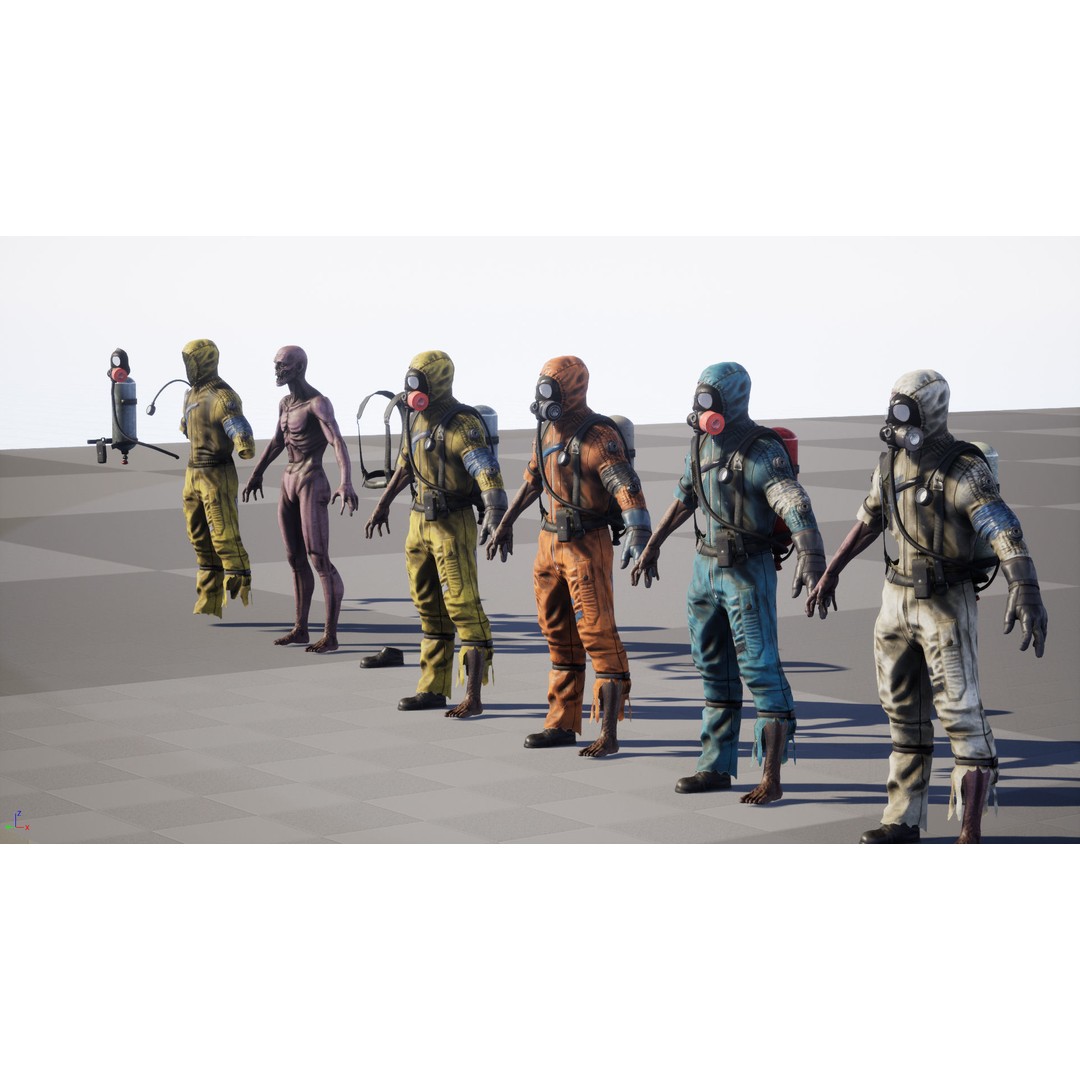 UrbanZombie4 3D Model – Low Poly Character with Rigging and Animations - View 36