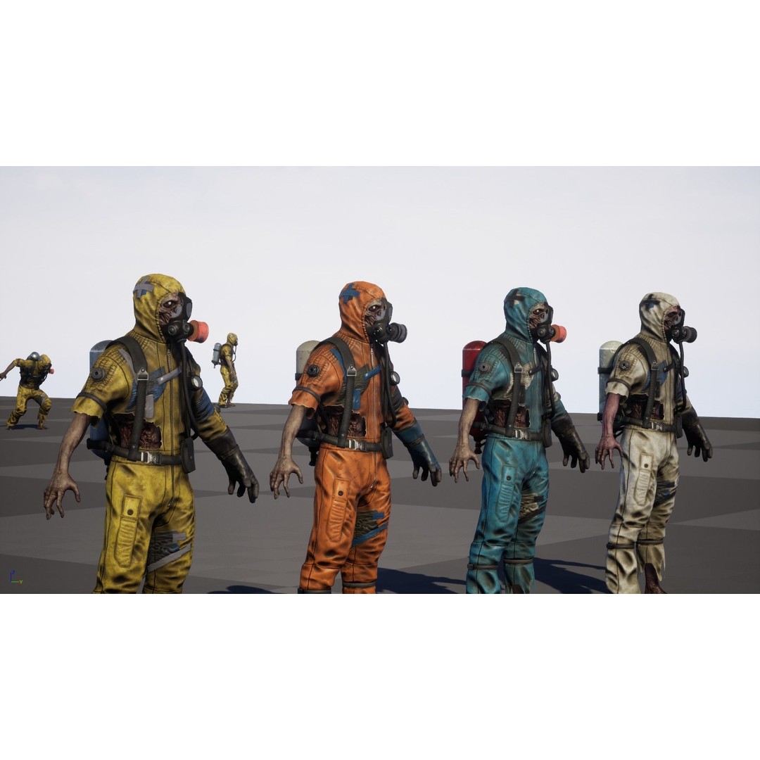 UrbanZombie4 3D Model – Low Poly Character with Rigging and Animations - View 37