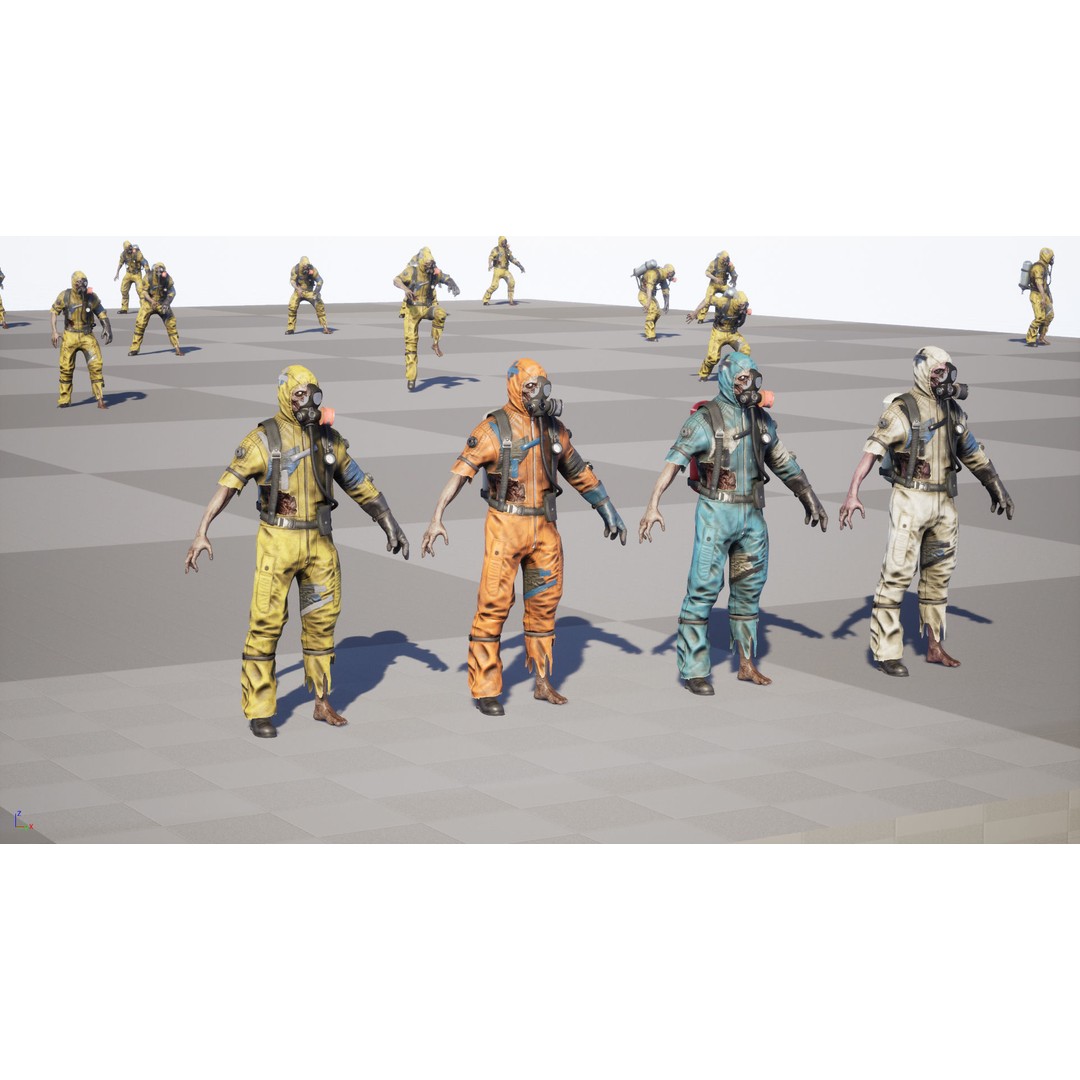 UrbanZombie4 3D Model – Low Poly Character with Rigging and Animations - View 38