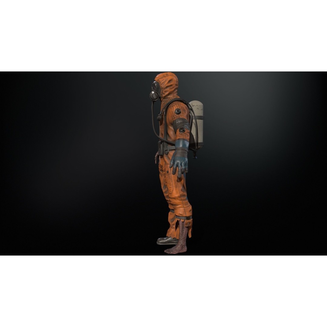 UrbanZombie4 3D Model – Low Poly Character with Rigging and Animations - View 7