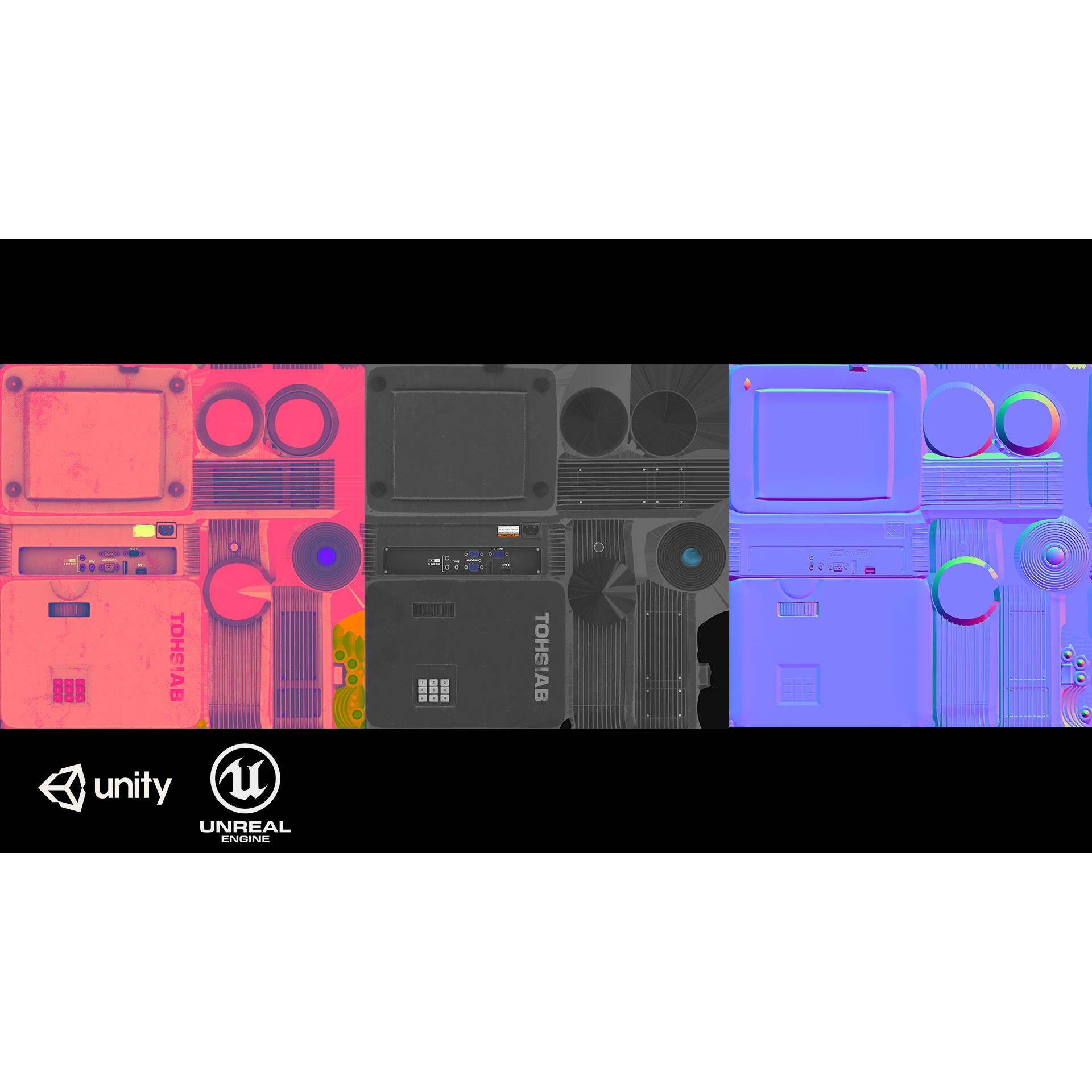 Projector - Low-Poly Game-Ready 3D Model