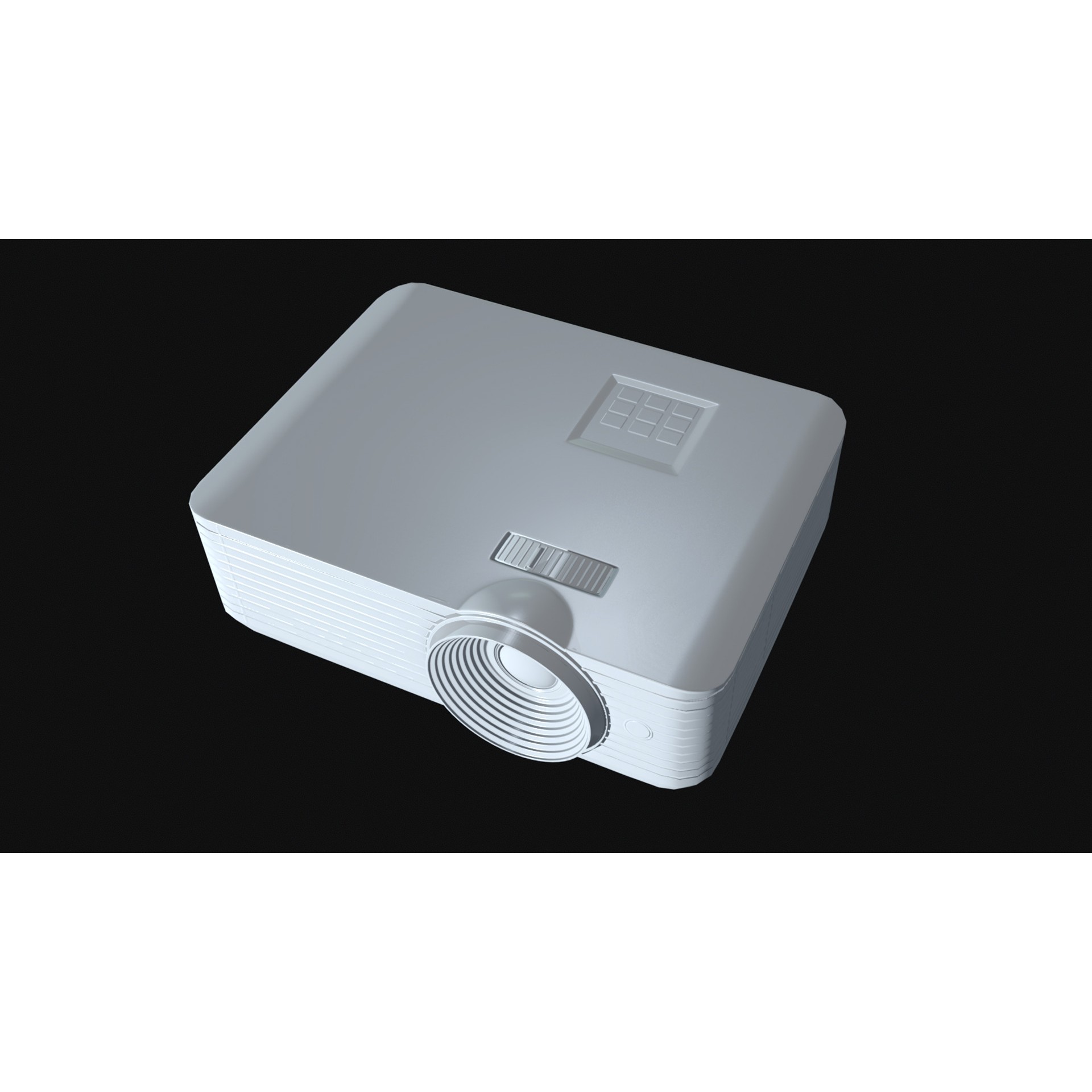 Projector - Low-Poly Game-Ready 3D Model - View 12