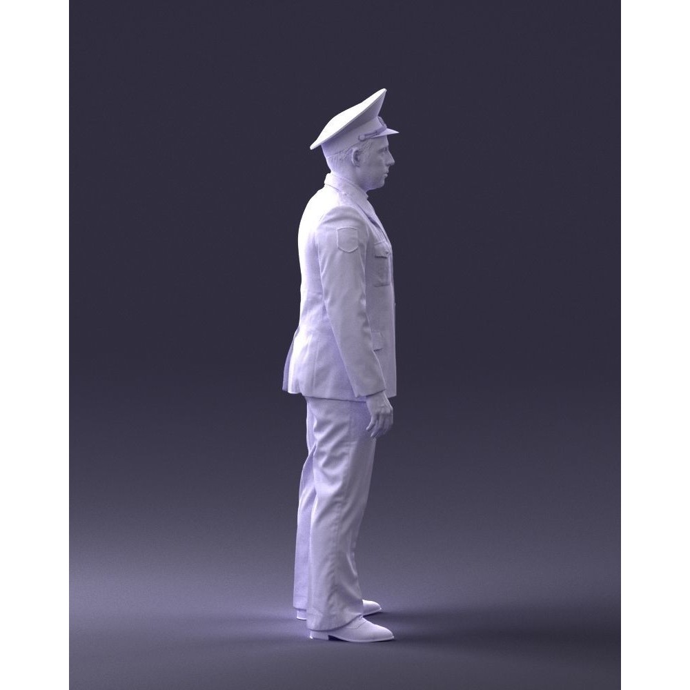 Man in Police Uniform 3D Model – Realistic Character with PBR Textures - View 15