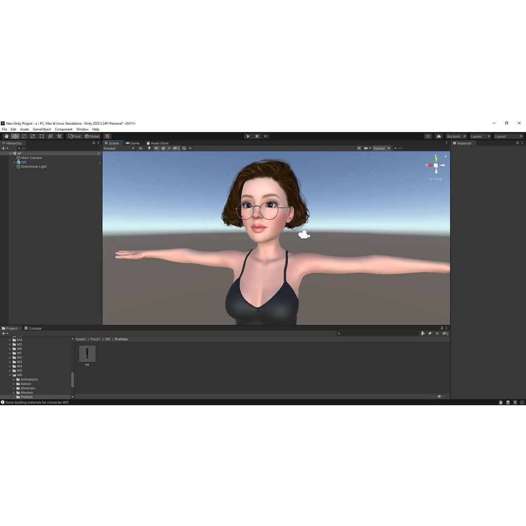 Stylized Cartoon Woman 3D Model – Low Poly Rigged Character, FBX, Blender - View 26