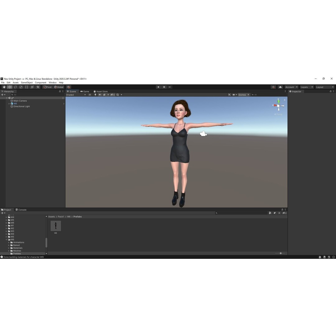 Stylized Cartoon Woman 3D Model – Low Poly Rigged Character, FBX, Blender - View 27