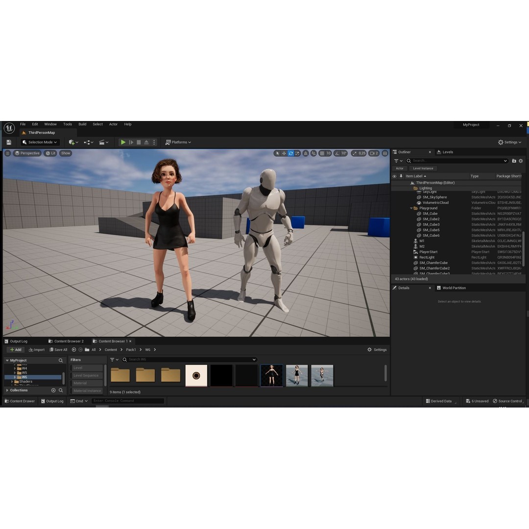Stylized Cartoon Woman 3D Model – Low Poly Rigged Character, FBX, Blender - View 29