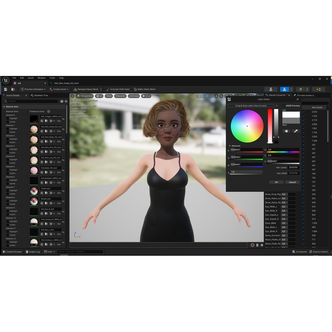 Stylized Cartoon Woman 3D Model – Low Poly Rigged Character, FBX, Blender - View 31