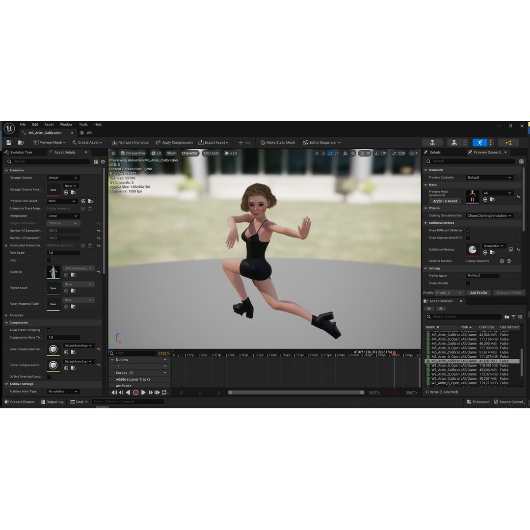 Stylized Cartoon Woman 3D Model – Low Poly Rigged Character, FBX, Blender - View 32