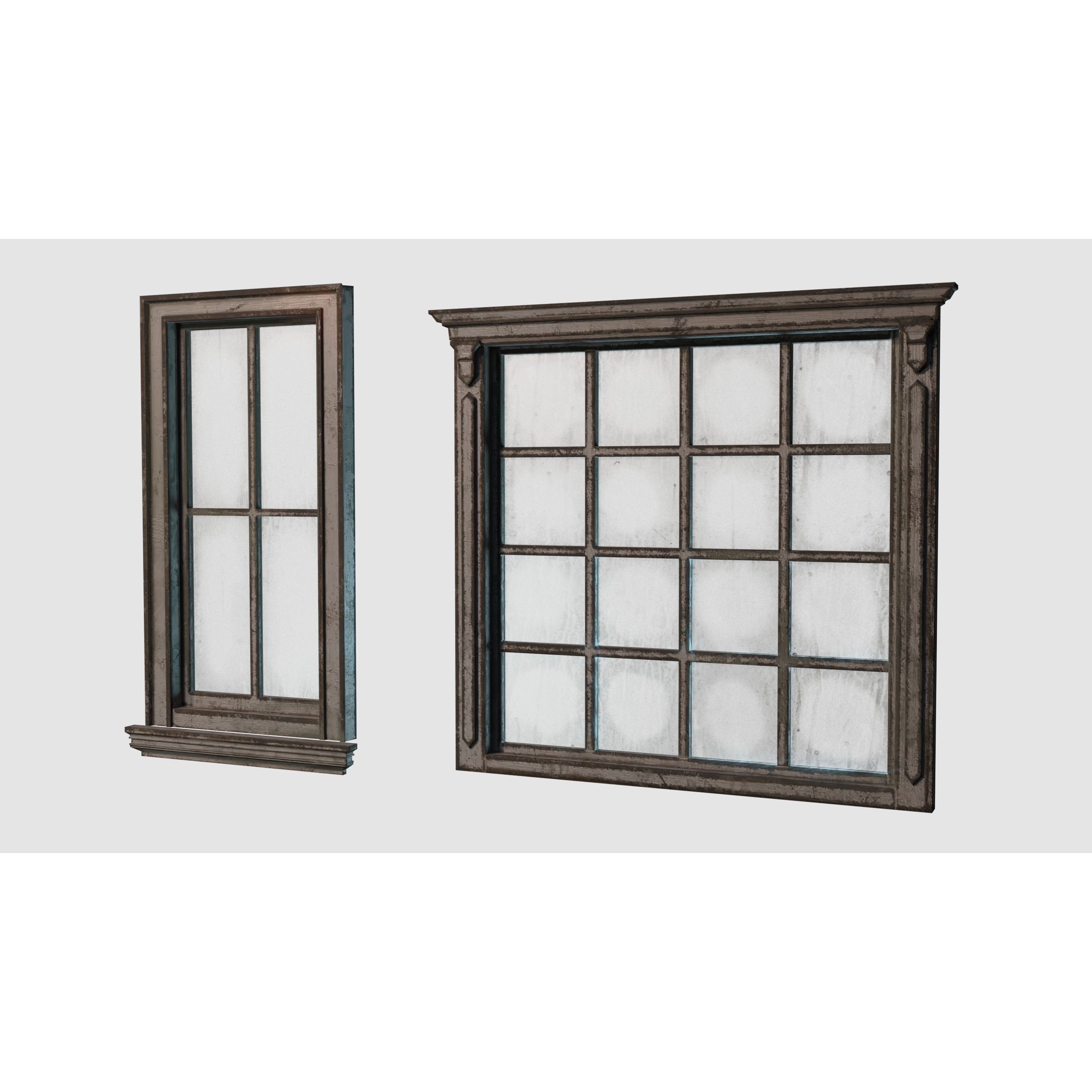 Old Windows Pack - Low-Poly Game-Ready 3D Model - View 10