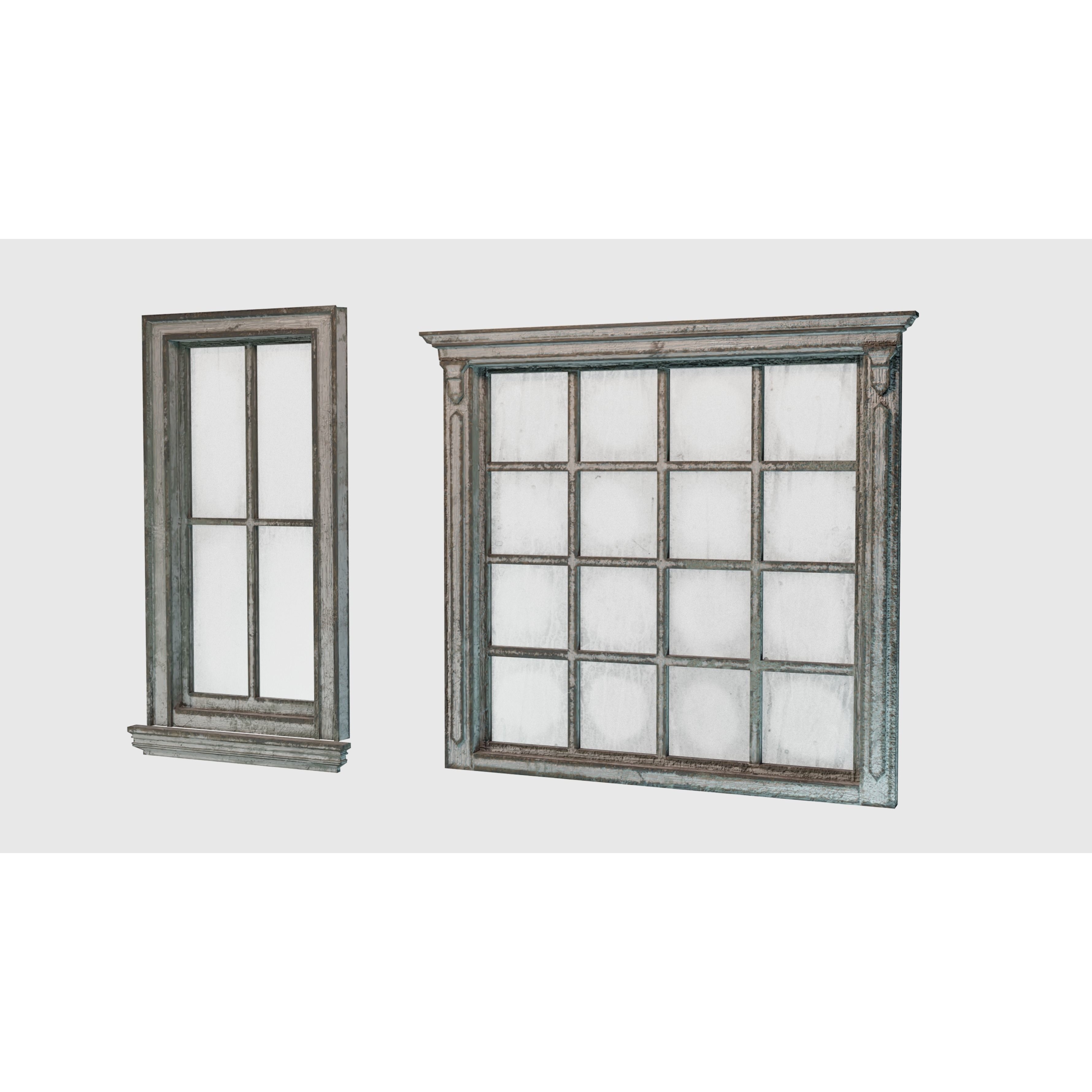 Old Windows Pack - Low-Poly Game-Ready 3D Model - View 12