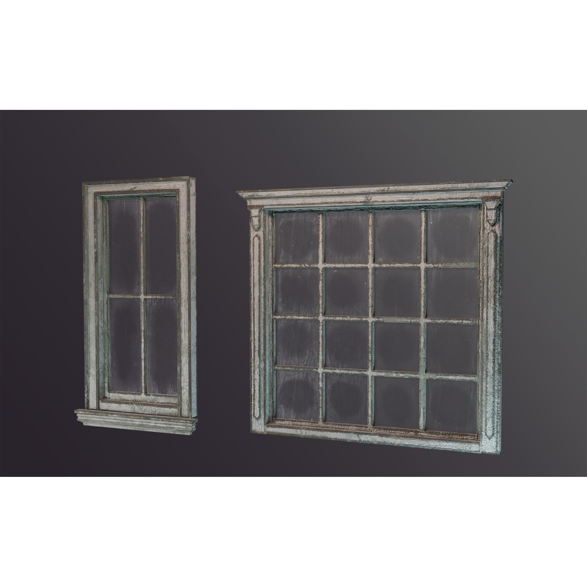 Old Windows Pack - Low-Poly Game-Ready 3D Model - View 6