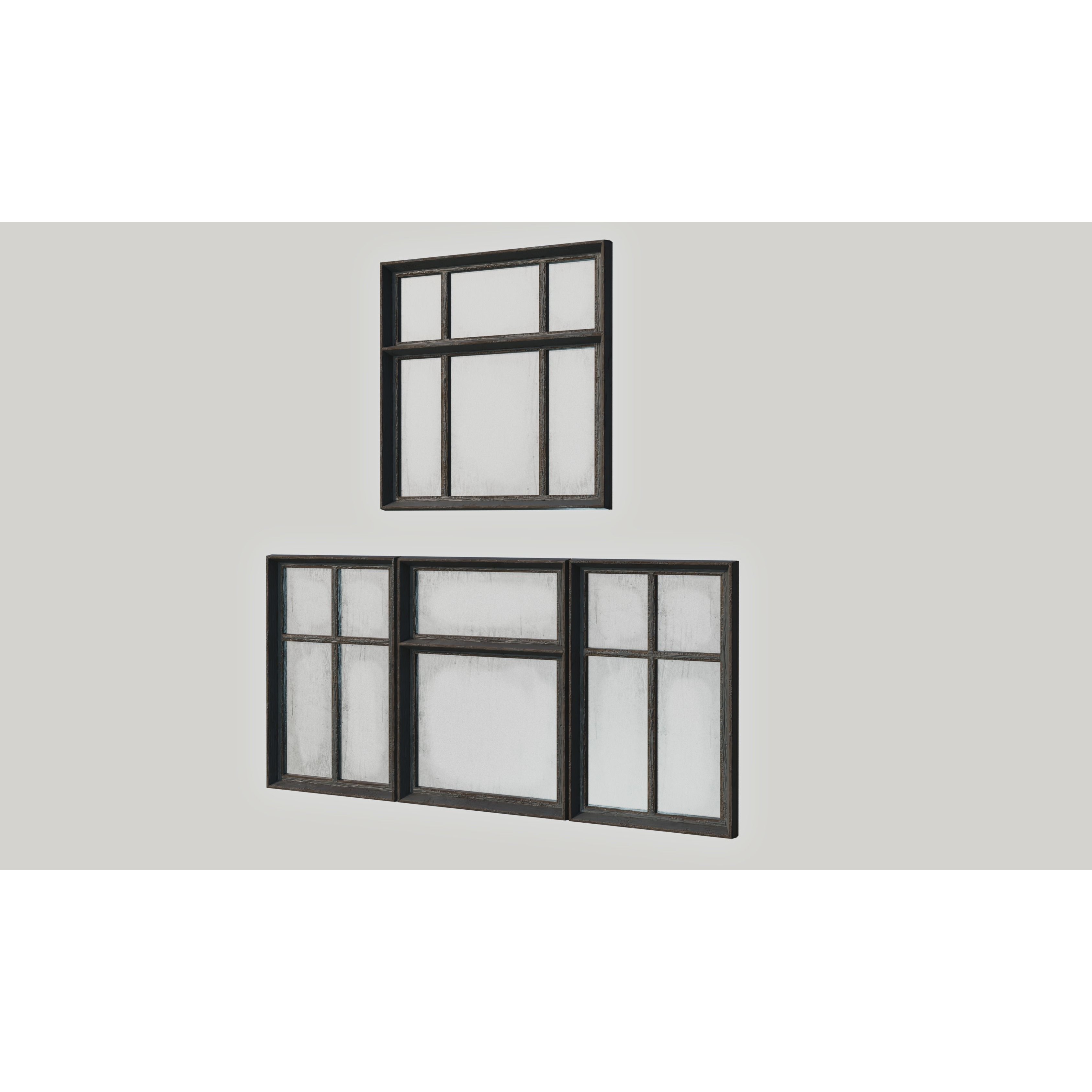 Old Windows Pack - Low-Poly Game-Ready 3D Model - View 8