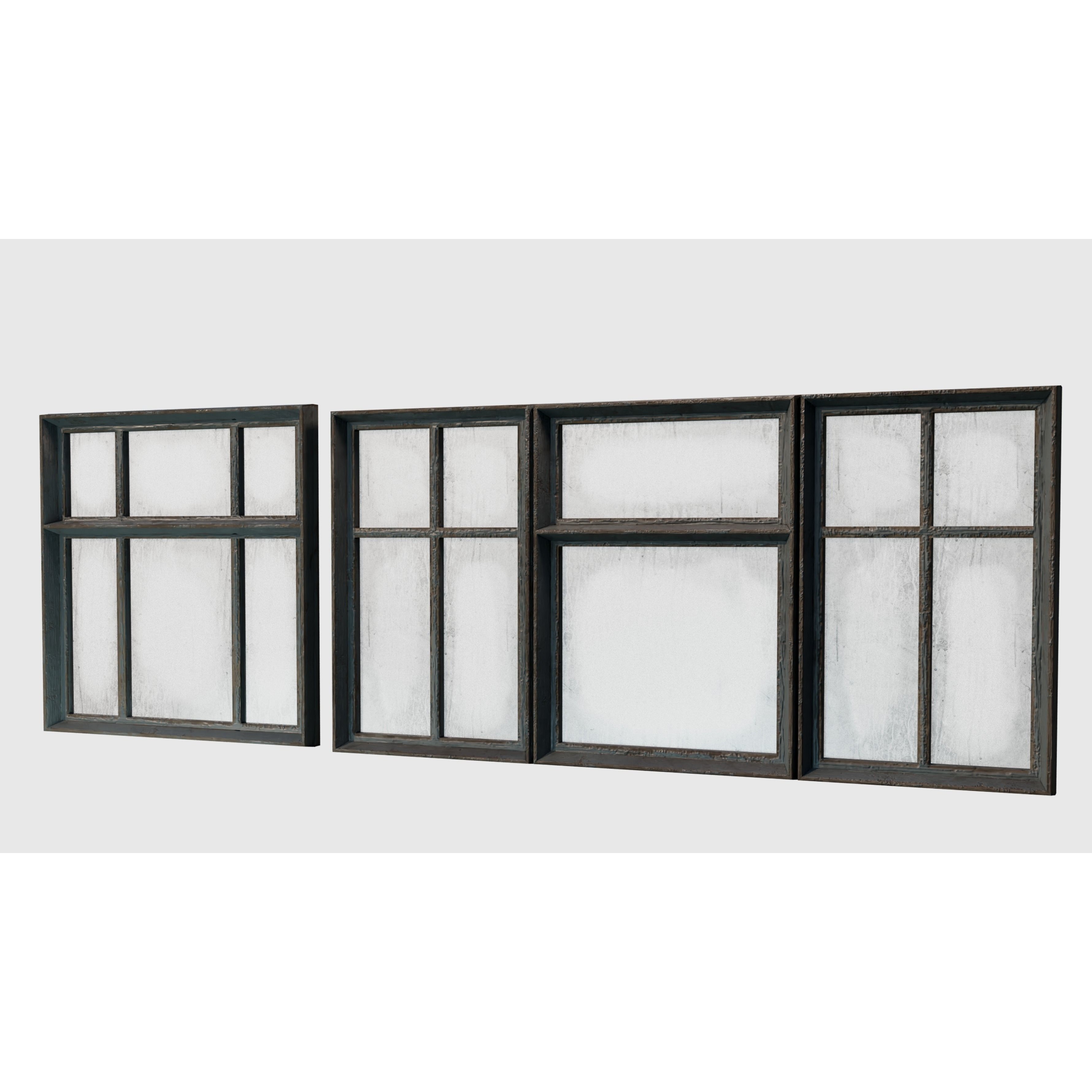Old Windows Pack - Low-Poly Game-Ready 3D Model - View 9