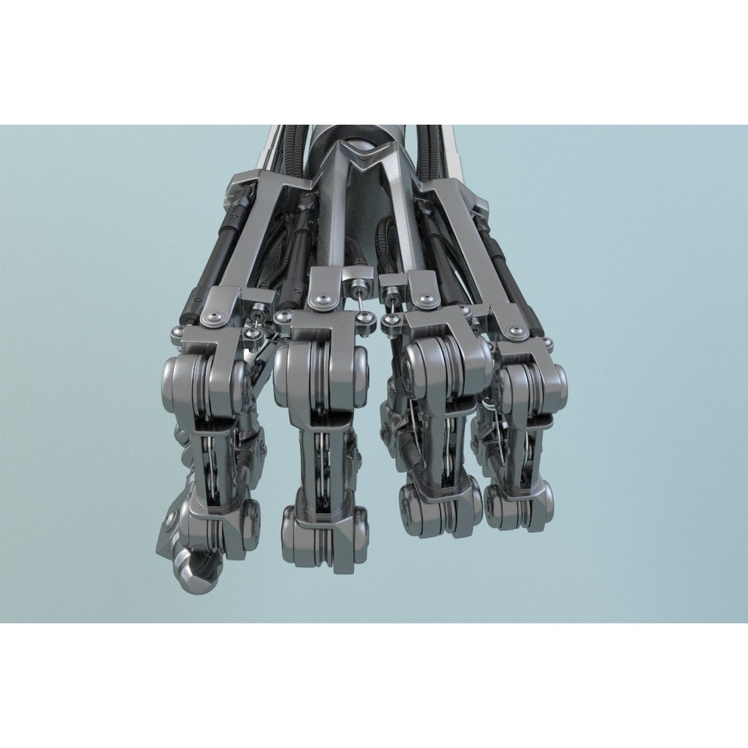 Terminator T-800 Endoskeleton 3D Model – High-Detail Rigged Character, FBX - View 20